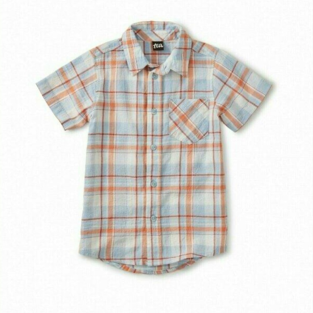 TEA COLLECTION Red, White and Blue Button Down